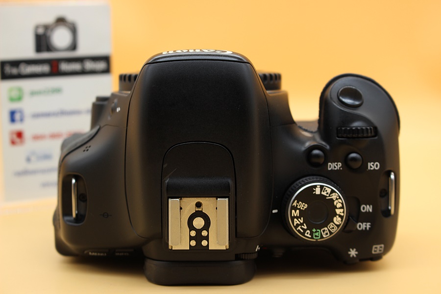 ขาย Body Canon EOS 600D อดีตประกันร้าน เมนูอังกฤษ สภาพใช้งานปกติ ชัตเตอร์ 33,XXXรูป อุปกรณ์พร้อมกระเป๋า จอติดฟิล์มแล้ว  อุปกรณ์และรายละเอียดของสินค้า 1.Bod